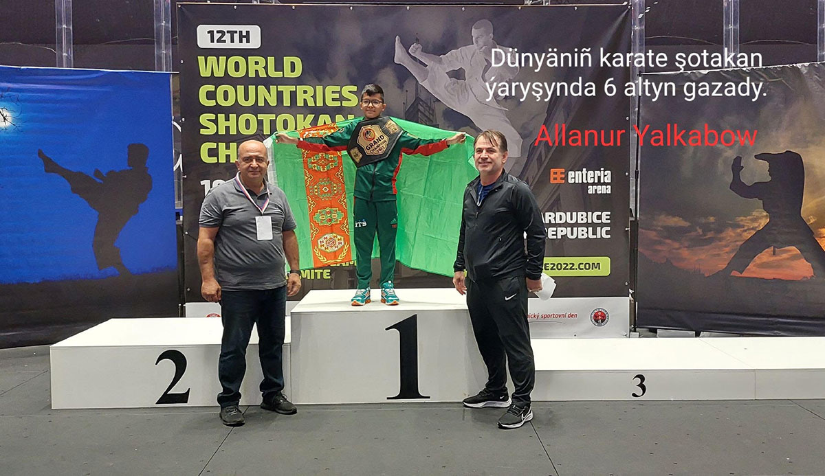 Turkmen athletes win 102 medals at the Shotokan Karate World Championship